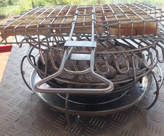 Folding Stainless Steel Braai Grid 300 x 400mm
